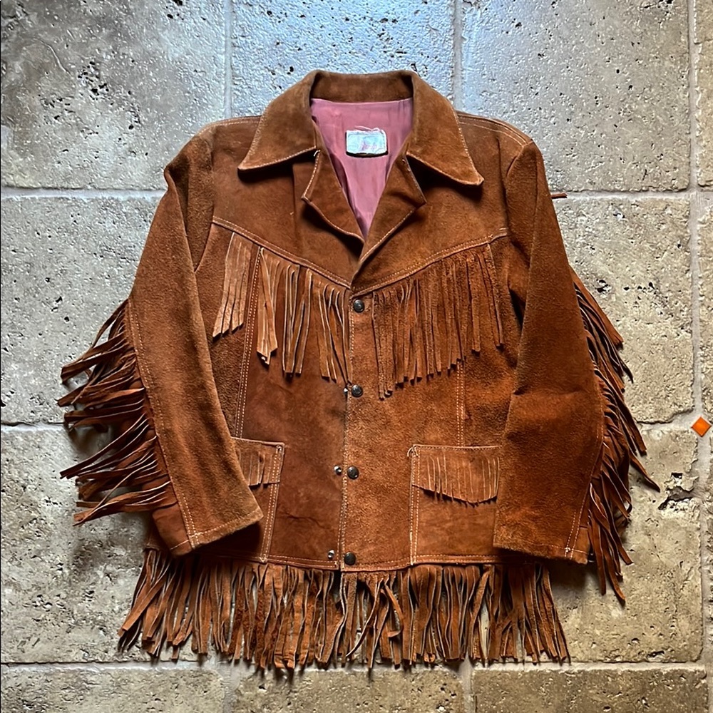 Vintage Suede Fringe Jacket